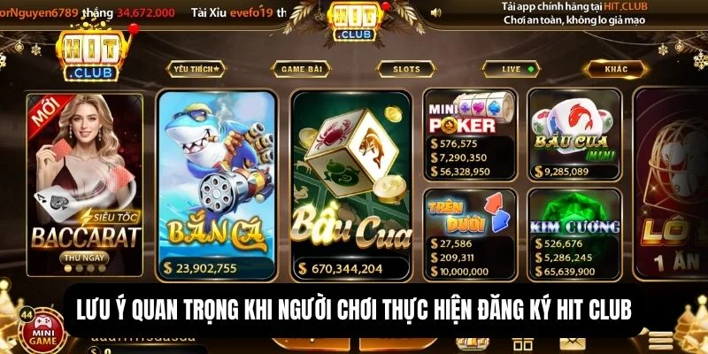 Đăng ký Hit Club - Hướng cho dẫn 3 bước đơn giản cho newbie 3 Lưu ý bảo mật thông tin khi đăng ký mới