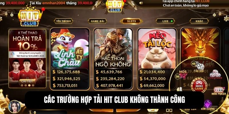 Tải Hit Club – App iOS & Android Chính Thức, Cài Đặt 3 Phút 4 Cách xử lý khi ứng dụng gặp sự cố máy chủ