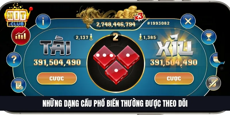 Quy Luật Tài Xỉu Online | Đọc Cầu Chuẩn, Bắt Nhịp Ván Nhanh 3 Những dạng cầu phổ biến thường được theo dõi